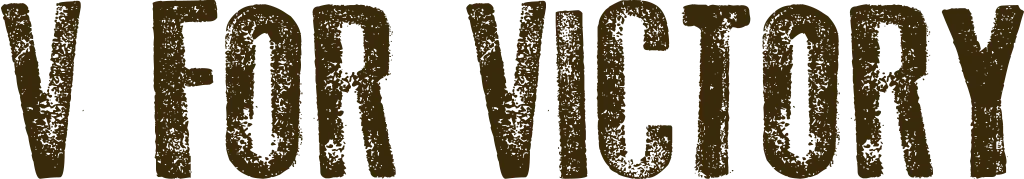 v for victory logo colored